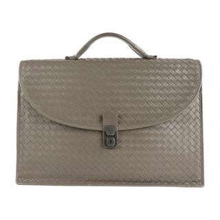 ボッテガヴェネタ(Bottega Veneta)のBOTTEGAVENETA ボッテガヴェネタ イントレチャート  ビジネスバッグ 170238 レザー   グレー   ブリーフケース 【本物保証】(ビジネスバッグ)