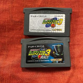 ゲームボーイアドバンス(ゲームボーイアドバンス)のロックマンエグゼ3ブラック セット GBA アドバンス ソフト カセット(携帯用ゲームソフト)