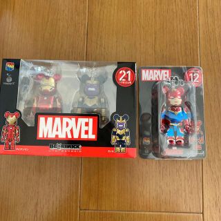 マーベル(MARVEL)のベアブリック賞 MARVEL Happyくじ BE@RBRICK(キャラクターグッズ)