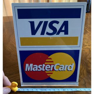 VISA MasterCard ビザ　マスターカード　クレジット　スタンド(店舗用品)