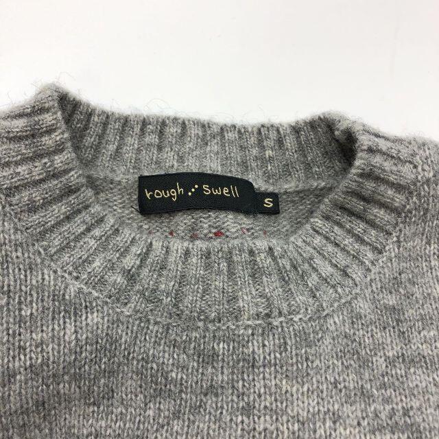 rough&swell ゴルフ クルーネックセーター グレー 3259