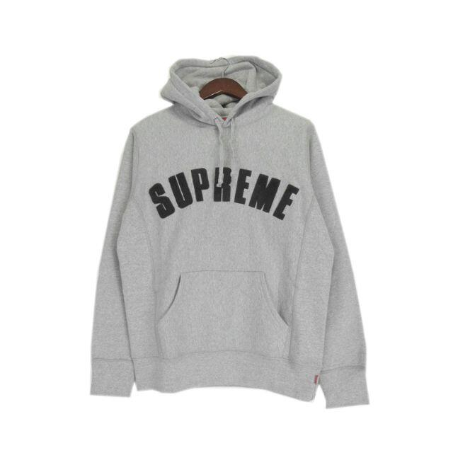 シュプリームSupreme■17SS Chenilleスウェットフーディパーカーグレーサイズ表記