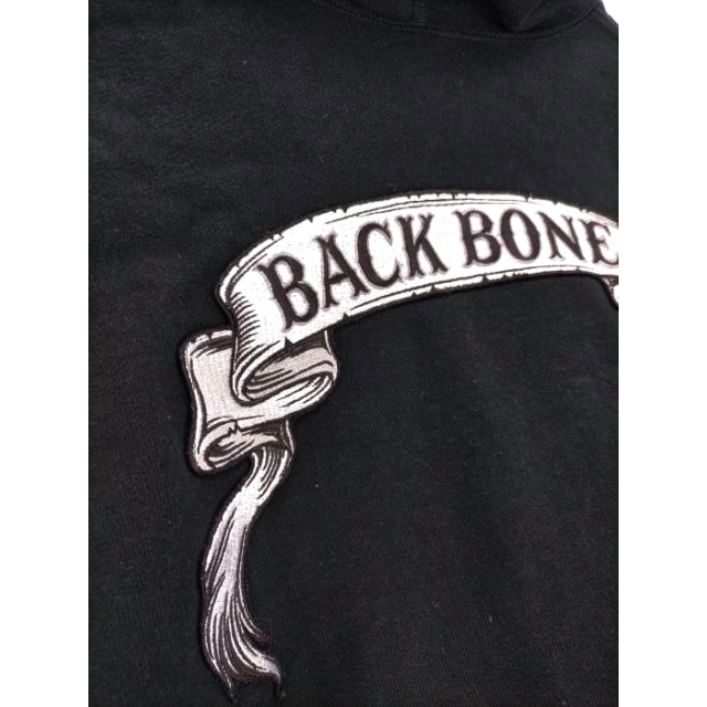 BACKBONE(バックボーン)のBACKBONE（バックボーン） リボンロゴワッペン ジップアップパーカー メンズのトップス(パーカー)の商品写真