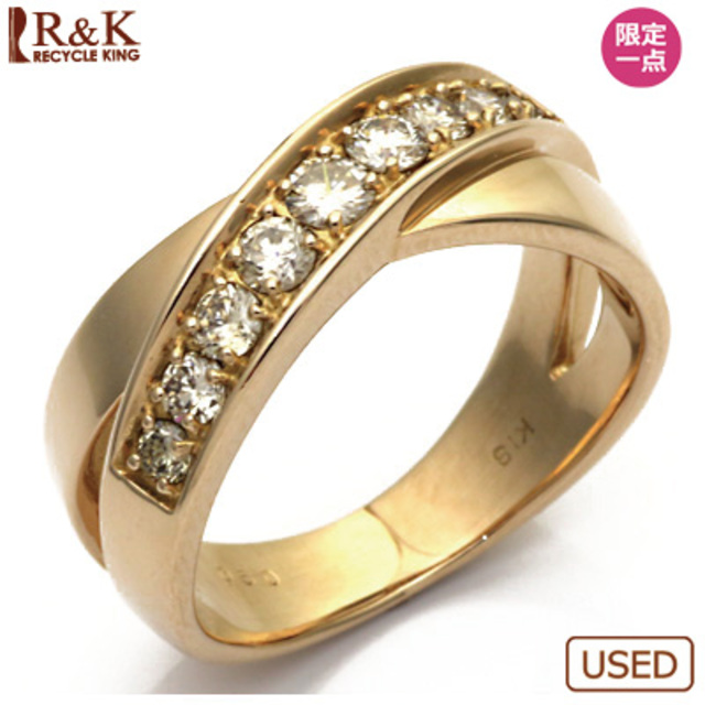 いており◊ リング D0.50 K18PG ダイヤモンドの通販 by R&Kリサイクルキング ラクマ店｜ラクマ 指輪 クロス をさせて