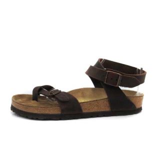 ビルケンシュトック(BIRKENSTOCK)のビルケンシュトック ヤラ サンダル フラット ストラップ 39 ダークブラウン(サンダル)