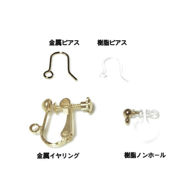 ターコイズ パール シェル ツイスト ピアスorイヤリング ハンドメイドのアクセサリー(ピアス)の商品写真