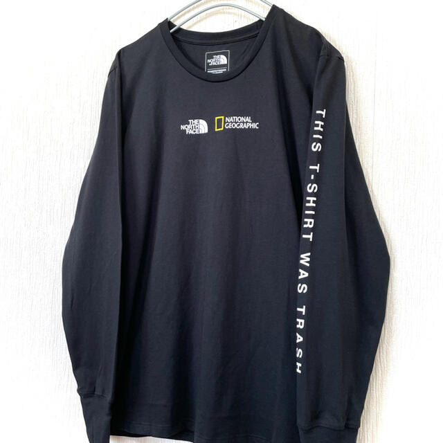 THE NORTH FACE(ザノースフェイス)の限定コラボ ♪ 新品 ノースフェイス ロンT レディース M 黒 エコT レディースのトップス(Tシャツ(長袖/七分))の商品写真