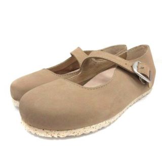 ビルケンシュトック(BIRKENSTOCK)のビルケンシュトック ヌバックレザーシューズ 23.0cm ベージュ(その他)