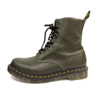 ドクターマーチン(Dr.Martens)のドクターマーチン ショートブーツ レースアップ 8 25.0cm カーキ(ブーツ)