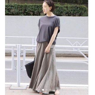 新品タグ付☆plage Taffeta maxi スカート(ブラック)36サイズ