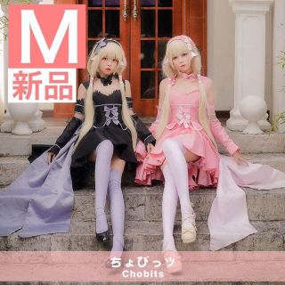 新品 M【ウィッグ付】ピンク ちょびっツ ちぃ コスプレ 衣装