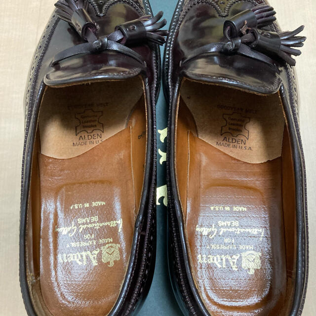 シューツリー付き美 #8 ALDEN 7D コードバン タッセルローファー