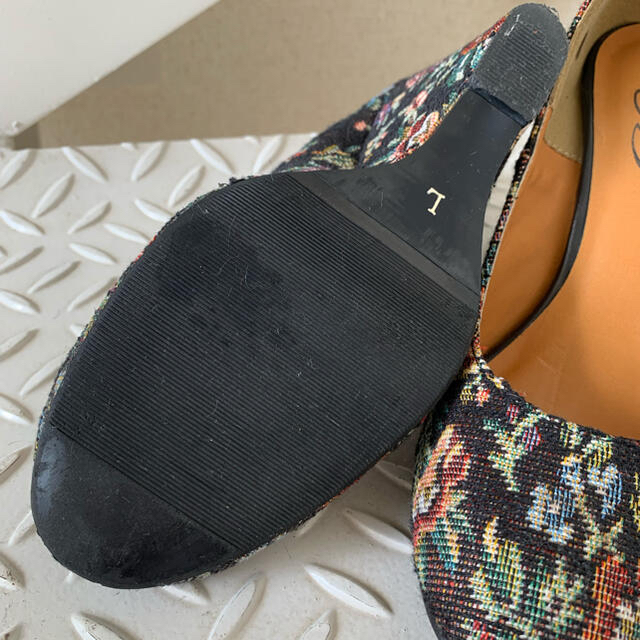 ゴブラン織 ウエッジヒール パンプス 値下げ レディースの靴/シューズ(ハイヒール/パンプス)の商品写真