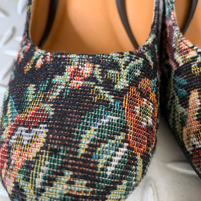 ゴブラン織 ウエッジヒール パンプス 値下げ レディースの靴/シューズ(ハイヒール/パンプス)の商品写真