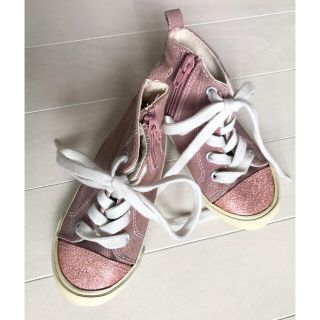 オールドネイビー(Old Navy)のオールドネイビー キッズ スニーカー ピンク ラメ 14cm 女の子 ベビー(スニーカー)