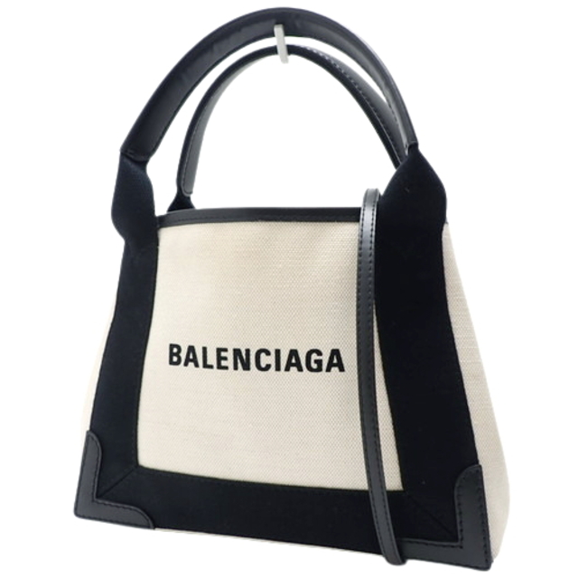 Balenciaga - バレンシアガ ネイビーカバ XS ブラック オフホワイト 40802006294