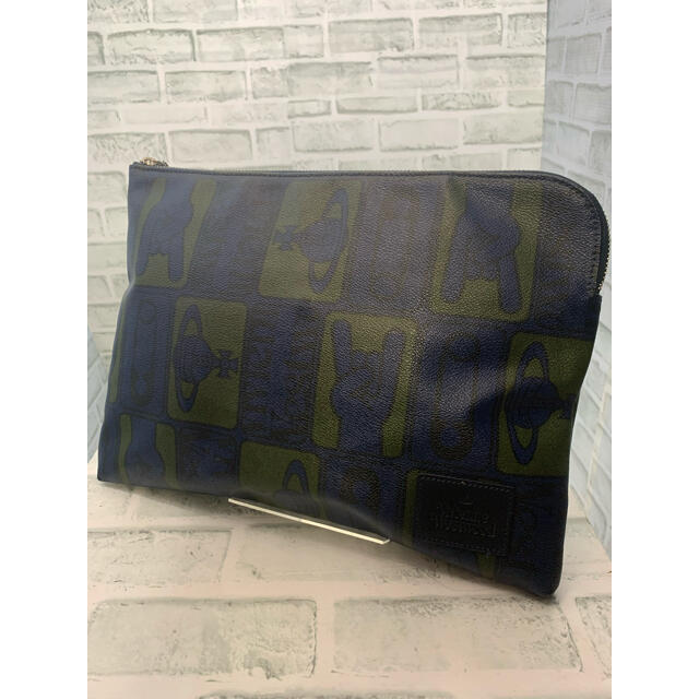 Vivienne Westwood - Vivienne Westwood オーブ 総柄 レザー クラッチ