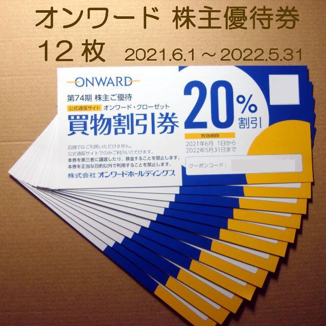 23区(ニジュウサンク)のオンワード・クローゼット　株主優待券　12枚　即日発送 チケットの優待券/割引券(ショッピング)の商品写真
