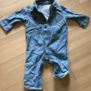 ベビーギャップ(babyGAP)のbabyGAP デニム　カバーオール　つなぎ　70cm(カバーオール)