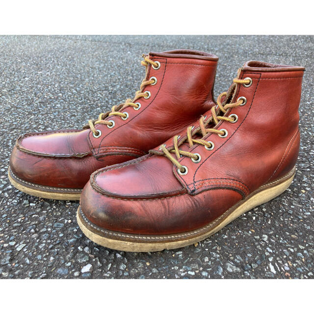 REDWING(レッドウィング)の90s 半円犬タグ レッドウィング  US8 875 赤茶　オロラセット メンズの靴/シューズ(ブーツ)の商品写真