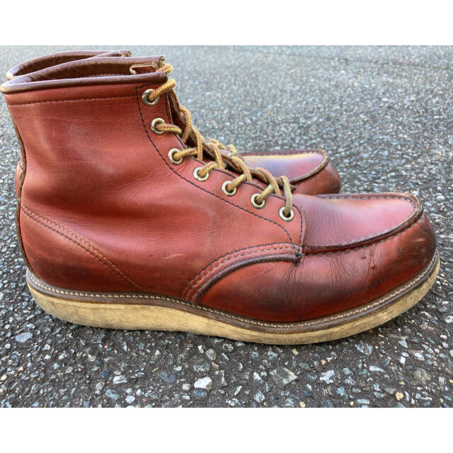 REDWING(レッドウィング)の90s 半円犬タグ レッドウィング  US8 875 赤茶　オロラセット メンズの靴/シューズ(ブーツ)の商品写真