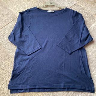 フェリシモ(FELISSIMO)の【値下げ】【未使用品】リサイクルコットンボートネックＴシャツ(Tシャツ(長袖/七分))