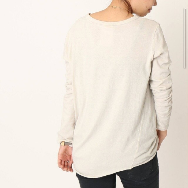 DEUXIEME CLASSE(ドゥーズィエムクラス)の《Deuxieme Class》Layering Tシャツ ◆ ナチュラル レディースのトップス(Tシャツ(長袖/七分))の商品写真