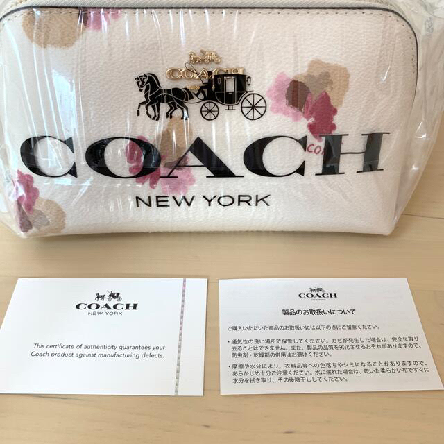 COACH(コーチ)のCOACH フローラルコスメティックポーチ レディースのファッション小物(ポーチ)の商品写真