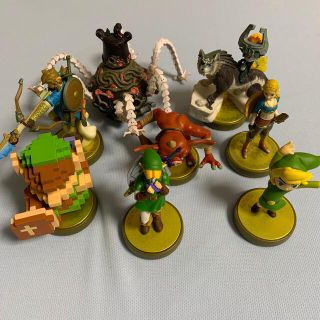 ニンテンドウ(任天堂)のamiibo ゼルダの伝説　リンク　ゼルダ　タクト　ウルフ　ガーディアン(ゲームキャラクター)