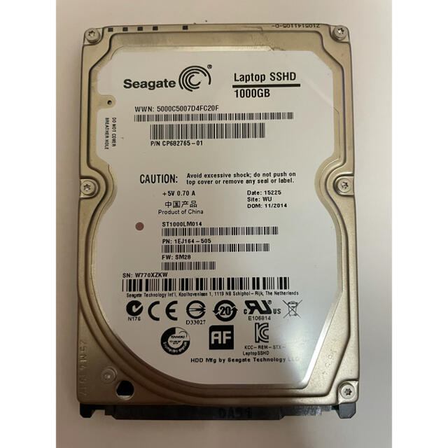 SEAGATE ノート用HDD 2.5inch ST1000LM014