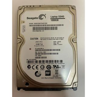 【中古】SEAGATE ノート用HDD 2.5inch ST1000LM014(PCパーツ)