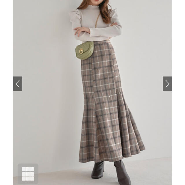 GRL(グレイル)のチェックマーメイドスカート レディースのスカート(ロングスカート)の商品写真
