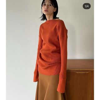 【未使用】クラネ  LOOSE SHAPE RIB KNIT TOPS(ニット/セーター)