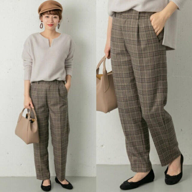 Sonny Label(サニーレーベル)のm様専用◆アーバンリサーチサニーレーベル◆チェックテーパードパンツ size36 レディースのパンツ(カジュアルパンツ)の商品写真