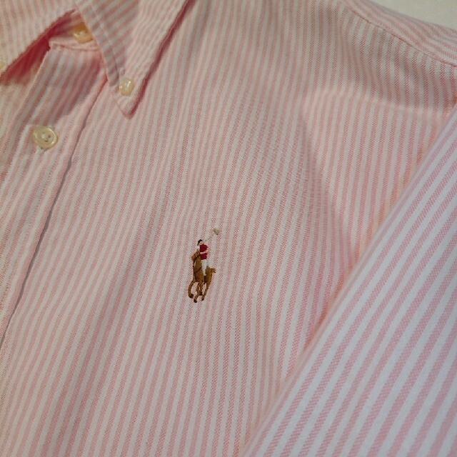 Ralph Lauren(ラルフローレン)のRalph Lauren ラルフローレン シャツ ピンクストライプ レディース レディースのトップス(シャツ/ブラウス(長袖/七分))の商品写真