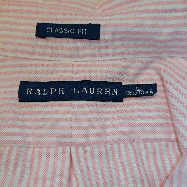 Ralph Lauren(ラルフローレン)のRalph Lauren ラルフローレン シャツ ピンクストライプ レディース レディースのトップス(シャツ/ブラウス(長袖/七分))の商品写真