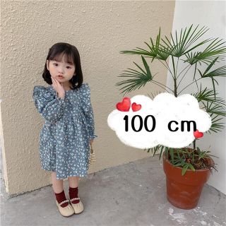 新品♥︎ かわいい　小花柄　子ども　フリルワンピース 100 cm(ワンピース)