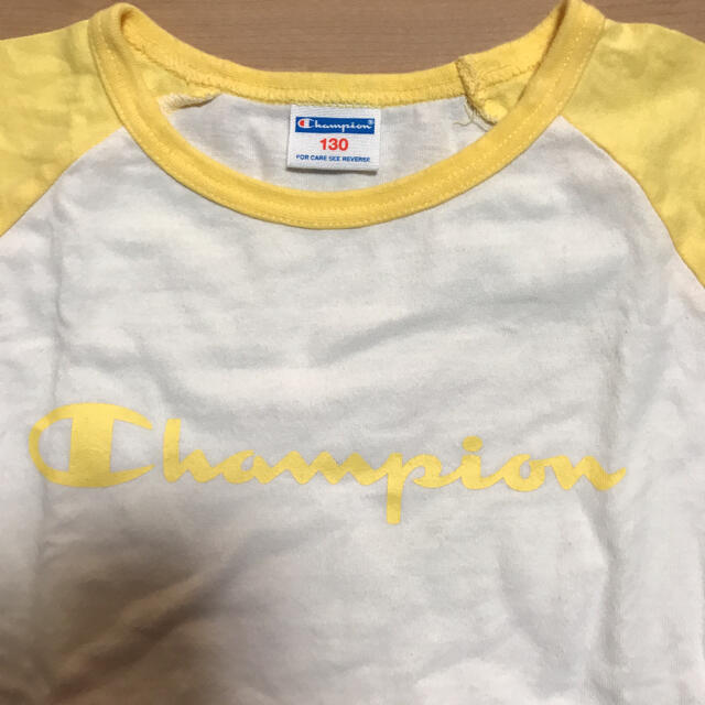 Champion(チャンピオン)の【チャンピオン】半袖　カットソー　キッズ　130cm キッズ/ベビー/マタニティのキッズ服女の子用(90cm~)(Tシャツ/カットソー)の商品写真