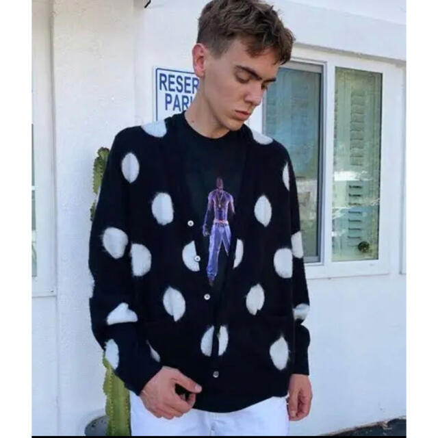 Supreme Brushed Polka Dot Cardigan サイズL