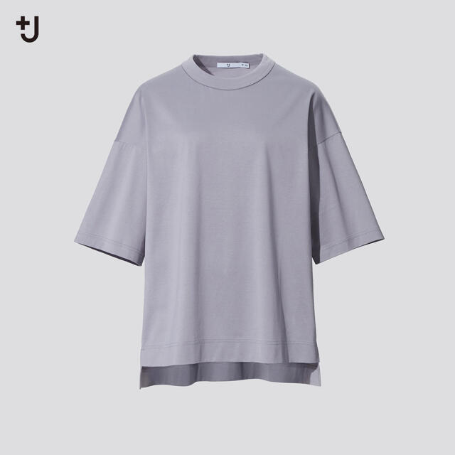 UNIQLO(ユニクロ)のユニクロ ＋J スーピマコットンオーバーサイズT 03グレー レディースのトップス(Tシャツ(半袖/袖なし))の商品写真