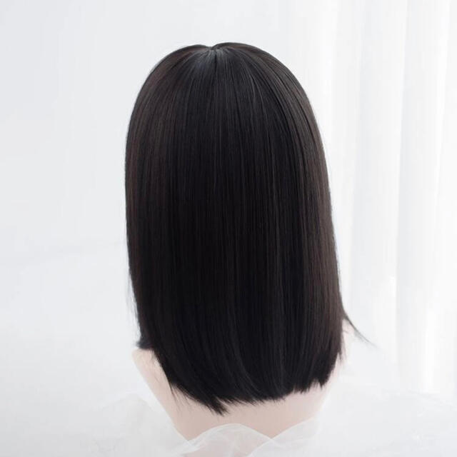姫カット 黒髪 ウィッグ エンタメ/ホビーのコスプレ(ウィッグ)の商品写真