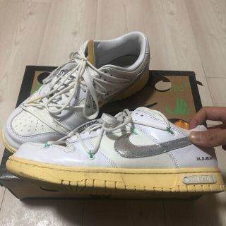 オフホワイト(OFF-WHITE)のNIKE DUNK LOW / off-white "the 50" lot01(スニーカー)