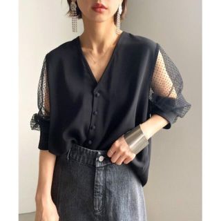 アメリヴィンテージ(Ameri VINTAGE)のAmeri Vintage 2WAY DOT SLEEVE BLOUSE(シャツ/ブラウス(長袖/七分))