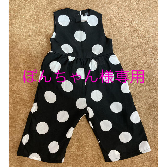 futafuta(フタフタ)のドット柄オールインワン90  ブラウス95セット キッズ/ベビー/マタニティのキッズ服女の子用(90cm~)(パンツ/スパッツ)の商品写真