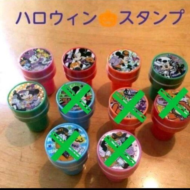 ハロウィン☆ディズニースタンプ☆5種類 エンタメ/ホビーのおもちゃ/ぬいぐるみ(キャラクターグッズ)の商品写真
