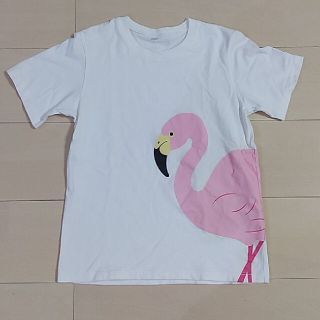 ムジルシリョウヒン(MUJI (無印良品))の140　無印良品　半袖　Tシャツ　フラミンゴ(Tシャツ/カットソー)