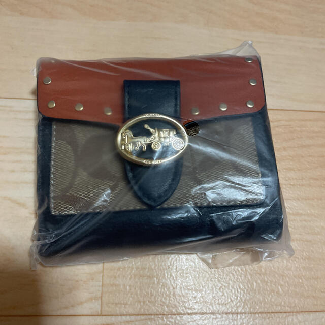 COACH コーチ 二つ折り財布 ミニ財布 シグネチャー 新品未使用 COACH コーチ 二つ折り財布 ミニ財布 シグネチャー 新品未使用