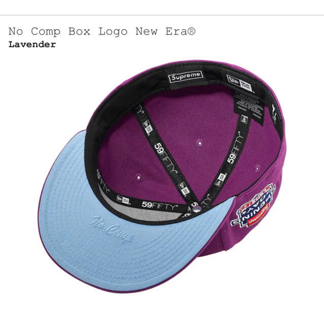 Supreme(シュプリーム)のNo Comp Box Logo New Era® COLOR/STYLE メンズの帽子(キャップ)の商品写真