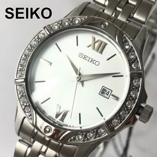 セイコー(SEIKO)の【新品】★SEIKO スワロフスキー ダイヤ★セイコー 腕時計 レディース(腕時計)