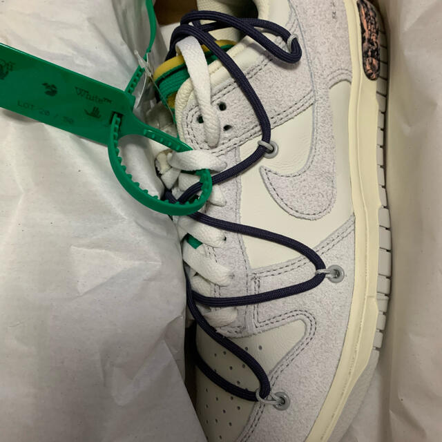 Off-White × Nike Dunk Low  Lot 20 25.5cm